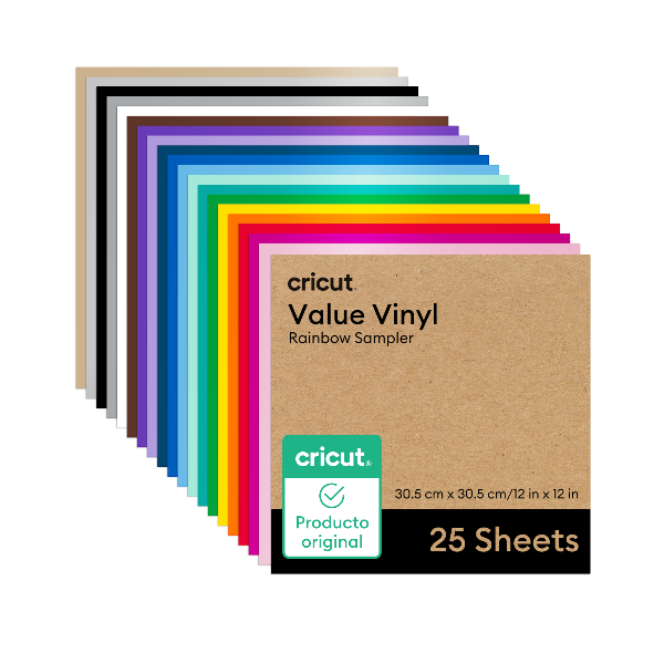 Pack x 25 Hojas de Vinilo Adhesivo Permanente Cricut