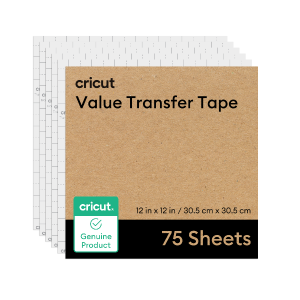 Pack x75 Hojas de Cinta de Transferencia 30,5×30,5 Cricut