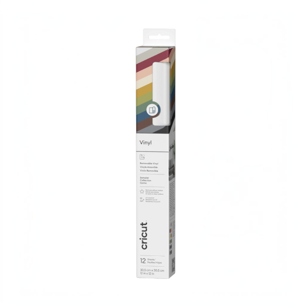 Pack x12 Vinilo Adhesivo Removible Premium Cricut 30,5×30,5