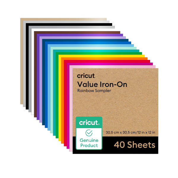 Pack x40 Hojas de Vinilo Adhesivo Permanente Mate Cricut
