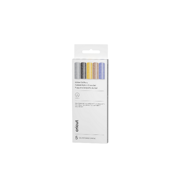 Set x5 de Marcadores Gel Glitter Compat. Maker Cricut
