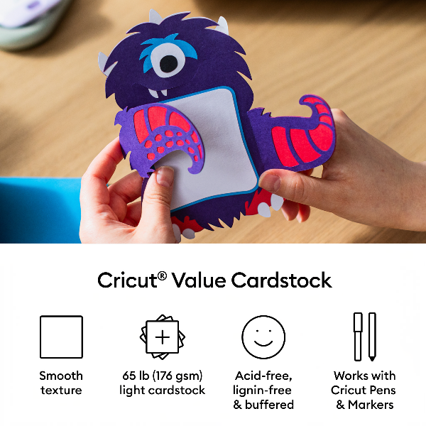 Pack x125 Cartulina Premium 21,6×27,9 cm surtido Cricut