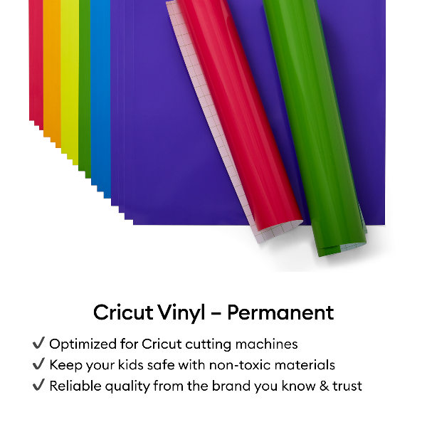 Pack x6 Vinilo Adhesivo Permanente Premium 30,5×30,5 Cricut