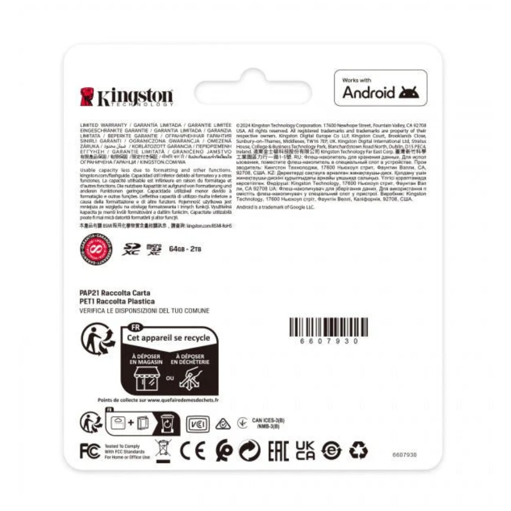 Memoria Kingston SD Canvas Select Plus 256GB