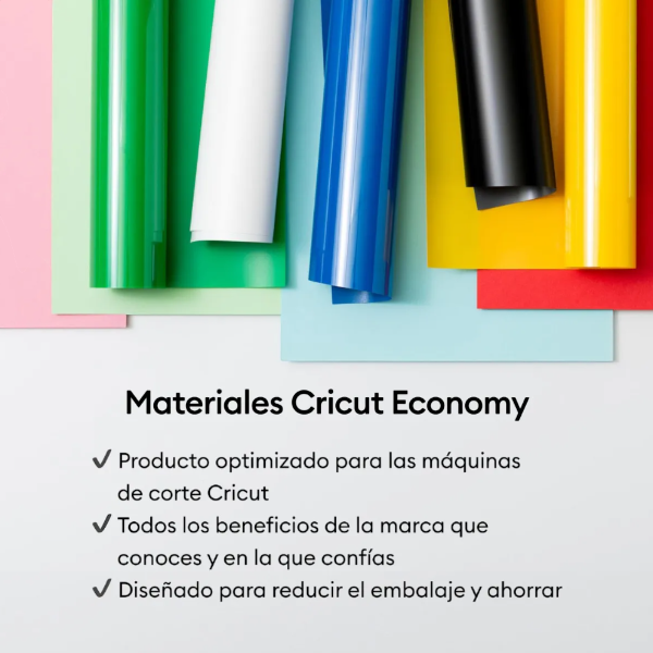 Pack x10 Vinilos Textiles Iron-On Termoadhesivos Cricut