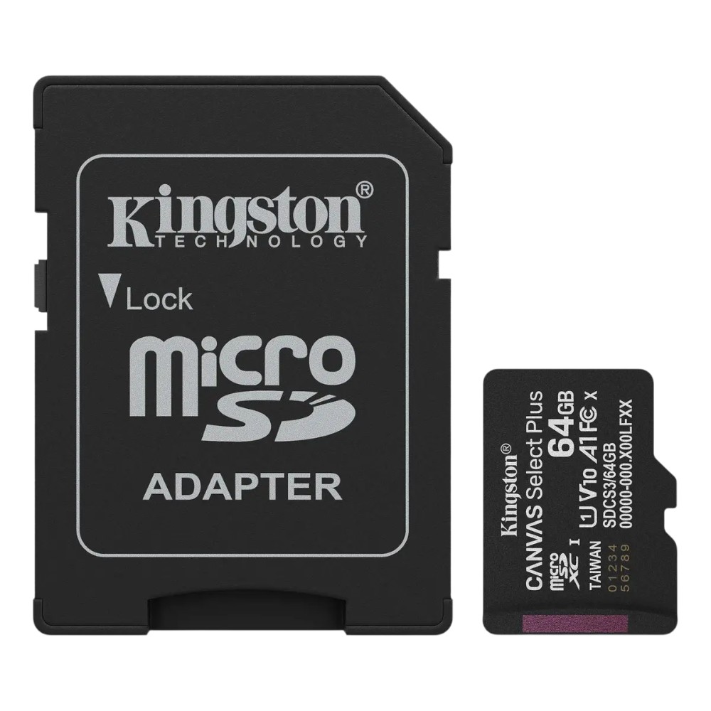 Memoria Kingston MicroSD Canvas Select Plus Gen3 64GB