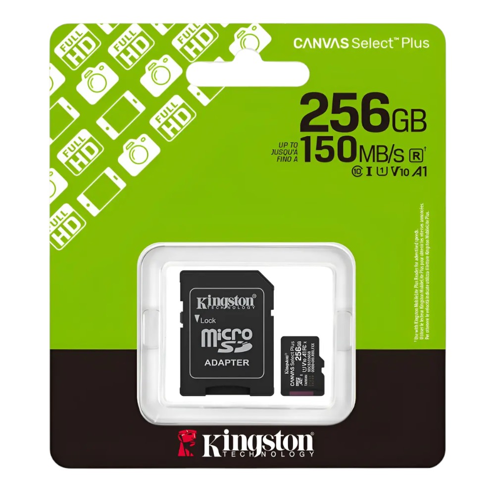 Memoria Kingston MicroSD Canvas Select Plus Gen3 256GB