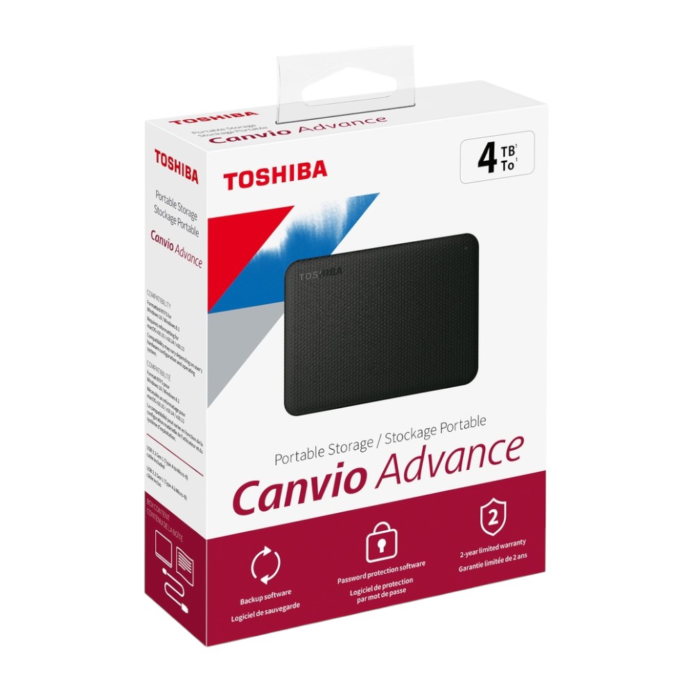 Disco Externo Toshiba Canvio Advance 4 TB Negro