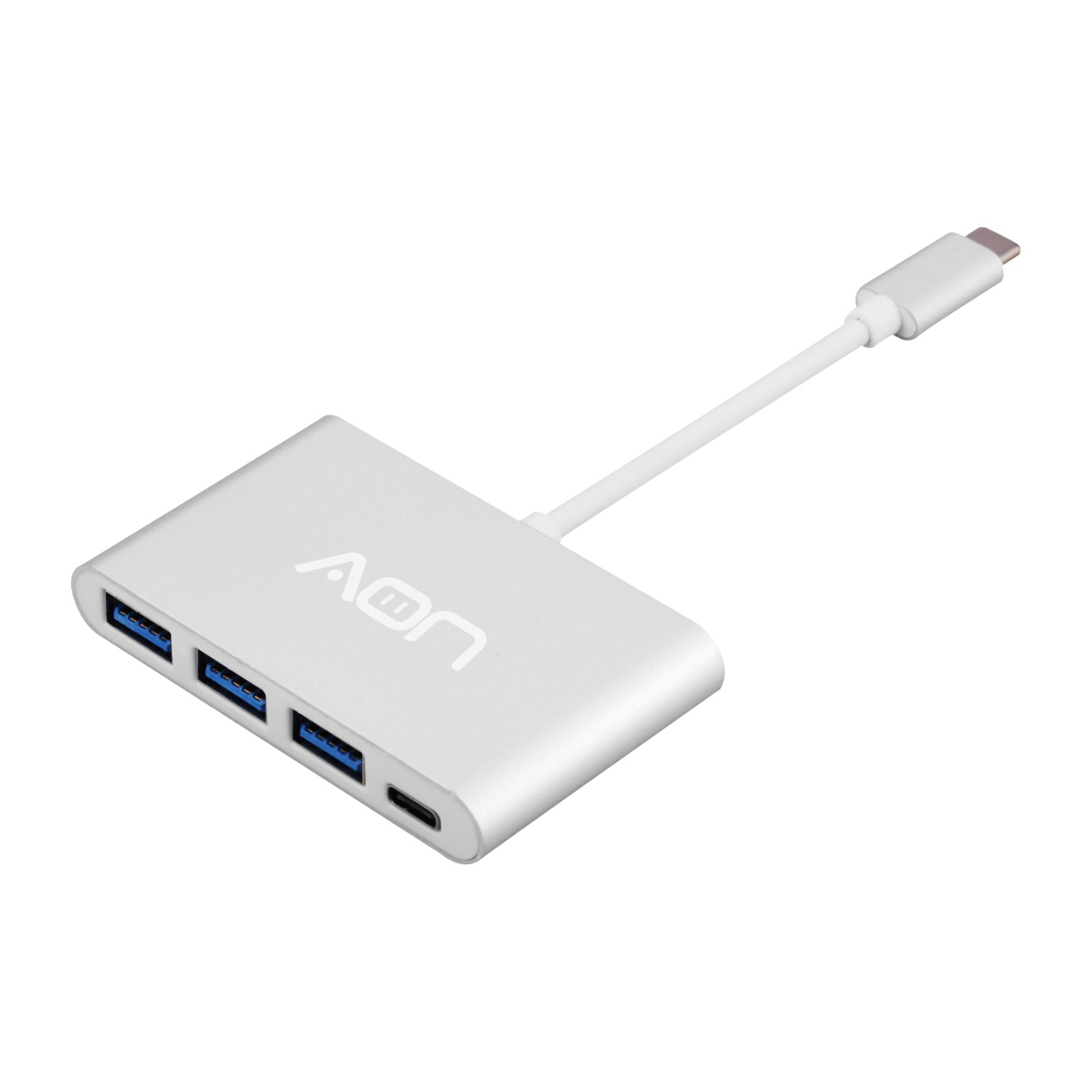 Adaptador USB-C Multipuerto 4 en 1, 3 Puertos USB + Carga Rápida USB-C