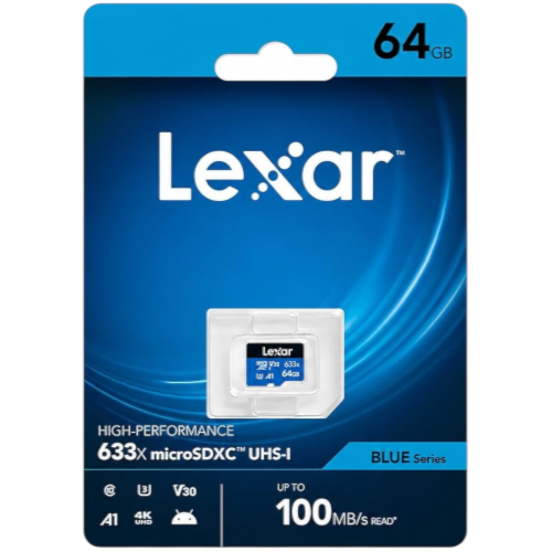 Tarjeta de Memoria Lexar MicroSDXC 64GB Class 10