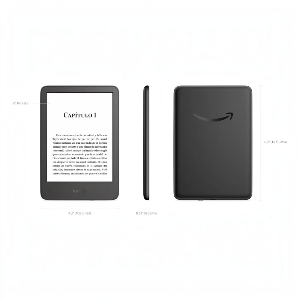 Amazon Kindle 11 Gen 2024 16gb de 6″ Color Negro