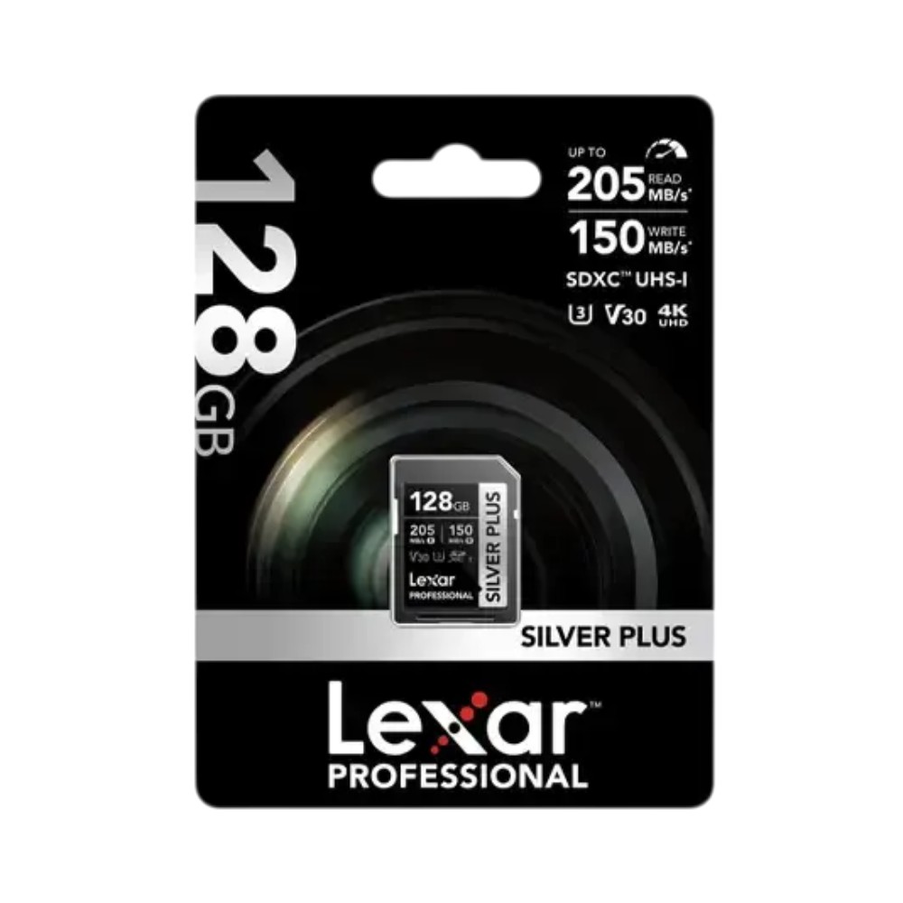 Tarjeta de Memoria SD Lexar Professional SILVER PLUS 128GB 205MB