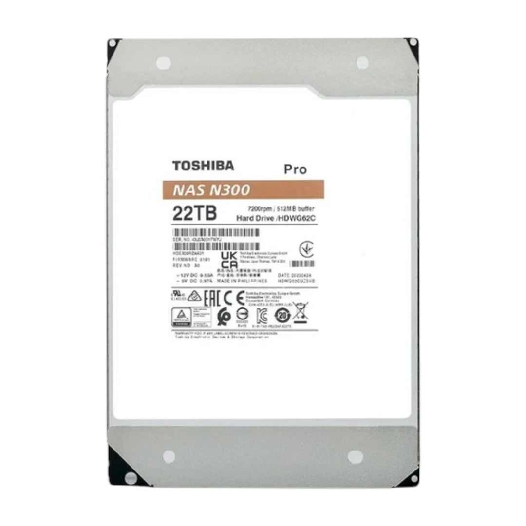 Toshiba Disco Duro NAS N300 PRO de 22TB SATA