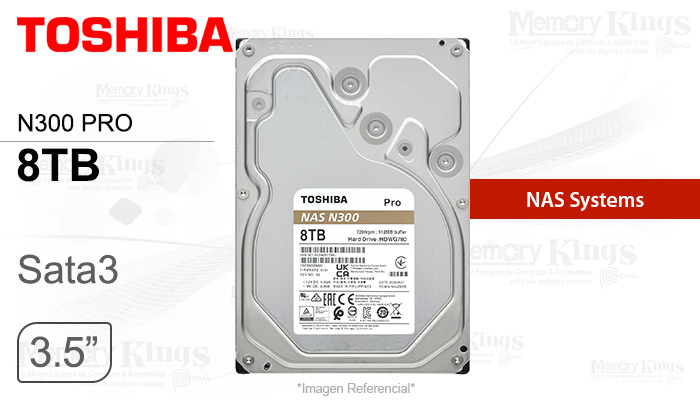 Toshiba disco duro NAS 8TB - Imagen 2