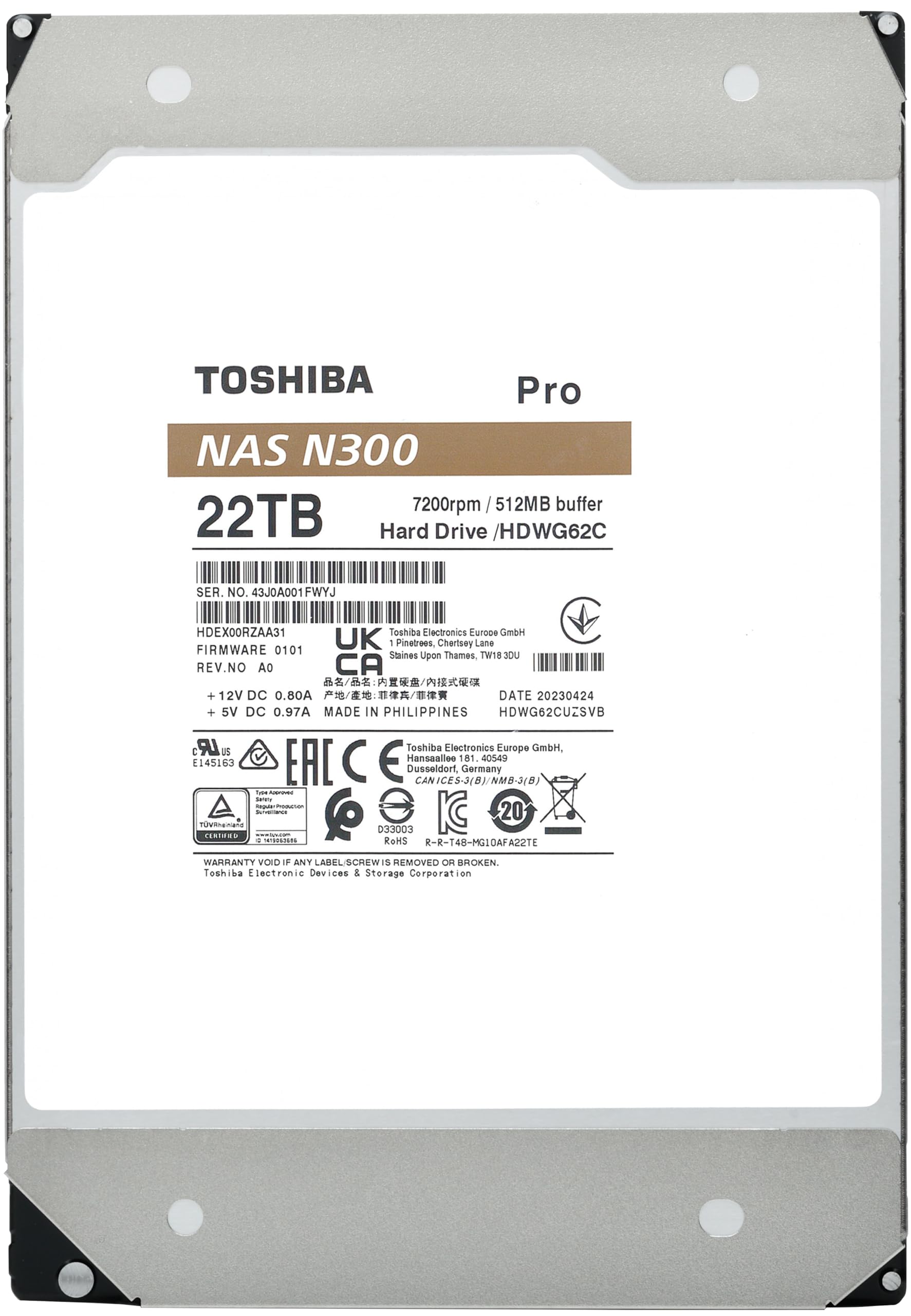 Toshiba disco duro NAS 22TB - Imagen 3